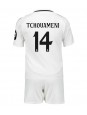 Real Madrid Aurelien Tchouameni #14 Domácí dres pro děti 2024-25 Krátký Rukáv (+ trenýrky)